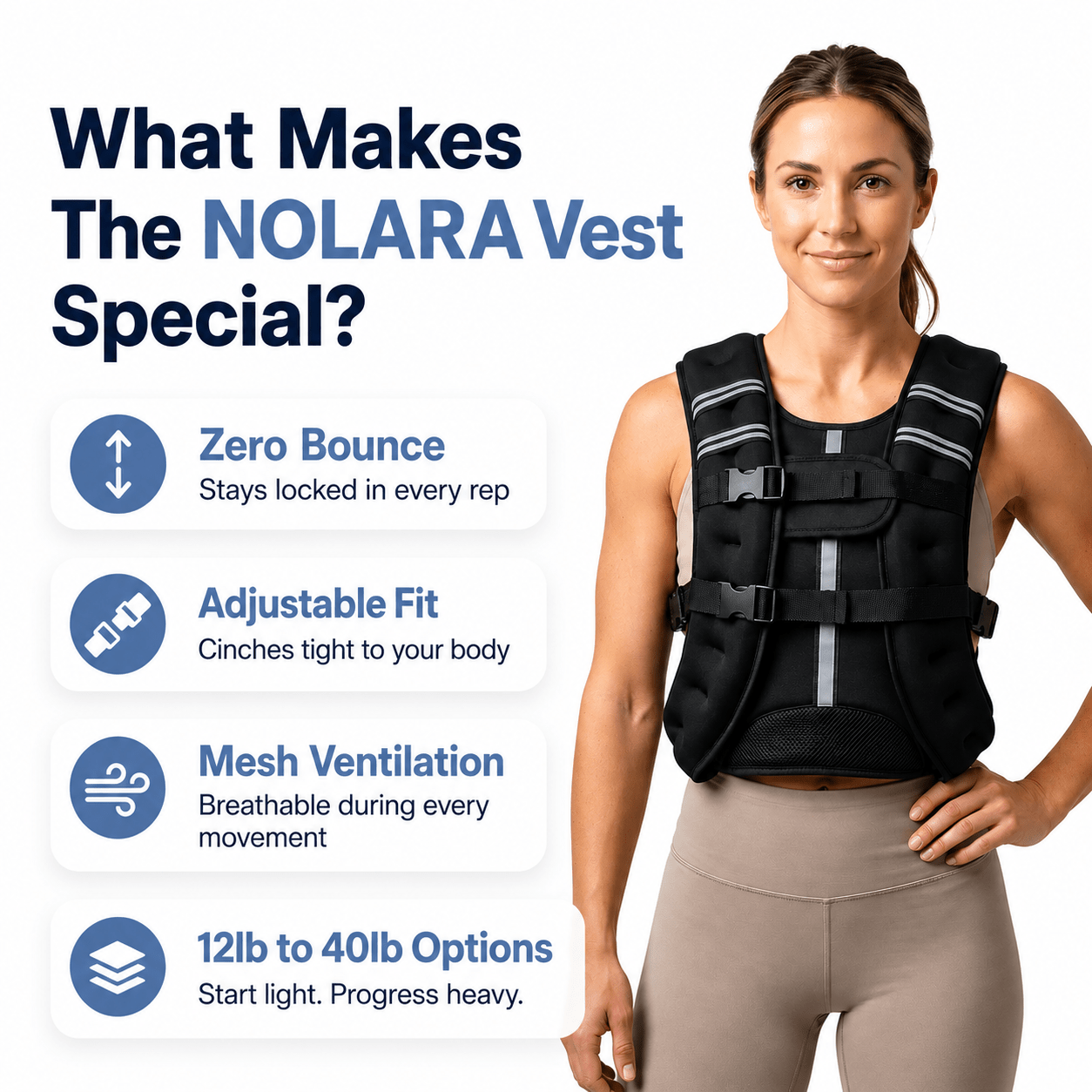 NOLARA™ Weighted Vest 2.0 - Nolara